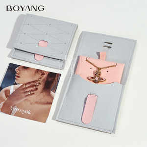 Sac de rangement pour bijoux en microfibre avec logo personnalisé Boyang, collier, bague, boucles d'oreilles - Product Image 2