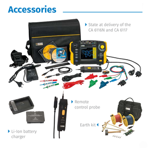 오리지널 CHauVIN ARNOUX AEMC 다기능 설치 테스터 모델 CA 6116N 유형 B <span class=keywords><strong>RCD</strong></span> 테스트와 같은 고급 기능 포함 - Product Image 4