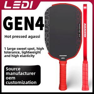 Заводские OEM-ракетки для пиклбола Agass GEN4 T700 из углеродного волокна, одобренные в США, для спорта на открытом воздухе, с сумкой для переноски - Product Image 2