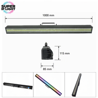 Barre lumineuse stroboscopique RGBW de 720 LED avec effets course de chevaux et flash pour concerts et fêtes