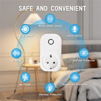 Bilihondim Prise WiFi EU avec variateur 200W 1 canal, compatible Tuya Assistant, télécommande, installation facile, garantie 1 an, 1A, application