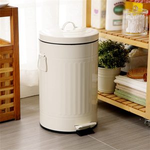 Barato redondo de acero inoxidable para el hogar de 3 litros pequeño bote de <span class=keywords><strong>basura</strong></span> de metal con <span class=keywords><strong>pedal</strong></span> - Product Image 1