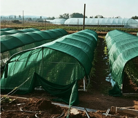 Groene HDPE schaduwnet 35%-95% schaduwpercentage 4x100m UV-beschermd voor kas, boerderij, groenten, planten, zonwering