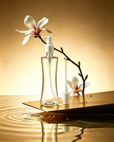 Bouteille en plastique PET personnalisée avec forme cintrée, capacité 20-400 ml, pulvérisateur à pompe, emballage cosmétique pour shampoing, lotion et soins de la peau
