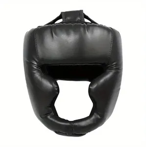 Protezione per la testa del casco Sanda da allenamento per adulti per bambini con protezione per il viso da combattimento e da boxe Muay Thai