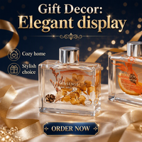 Bouteille diffuseur à roseaux en verre dépoli 120 ml, avec poussière d'or blanc, récipient à parfum rechargeable, contenant d'arôme, vente en gros, emballage personnalisé
