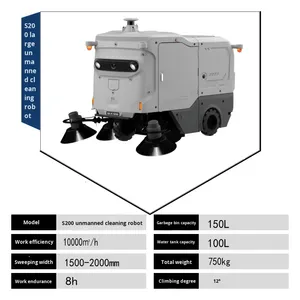 Robot Aspirador Inteligente Xiaobai SC50, Máquina de Limpieza Comercial Todo en Uno para Barrer y Trapear, con Suministro y Drenaje de Agua - Product Image 4
