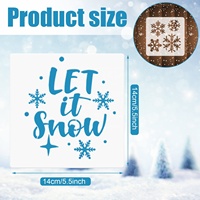 20 pochoirs d'hiver réutilisables pour la peinture, modèles flocon de neige, bonhomme de neige, sapin, pour le bois, les murs, le bricolage, la décoration de Noël à la maison