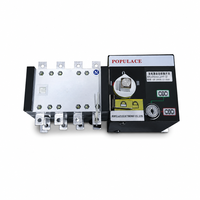 Commutateur de transfert automatique électronique triphasé/monophasé 100A-2500A ATS 4P100A AC/DC pour chargeur ATS