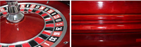 Roues de roulette de couleur rouge de casino de luxe de 32 pouces avec du bois massif de haute qualité pour le casino professionnel avec la boule de roulette gratuitement