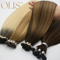 Extensions capillaires Genius Weft invisibles confortables pour usage quotidien, couleur Balayage personnalisable, pour usage professionnel en salon