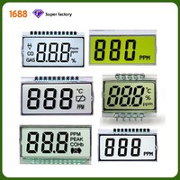 Module LCD TN personnalisé de 3,5 pouces avec capteur de CO, affichage à code segmenté, alarme monoxyde de carbone avec direction de visualisation à 6 heures