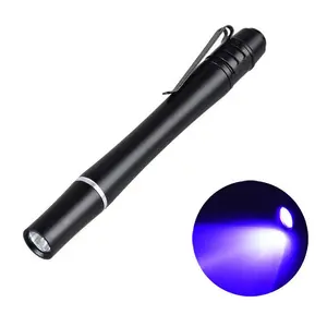 Blacklight 365nm torcia a LED UV uscita ad alta potenza lampada a penna a fascio UV puro per luce polimerizzante colla UV