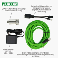 Sensor de Vibración Ethernet de 12 V y 20 mA para Mantenimiento de Equipos, Monitoreo de Alerta Temprana, MONTAJE MAGNÉTICO