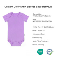 Bodys de bebé al por mayor con botones a presión, unisex, con cuello tipo sobre, manga corta, regalo para recién nacidos, ropa de bebé, mamelucos de bambú para bebé
