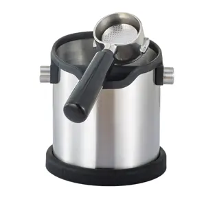 Bền Hot Bán cà phê phụ kiện Gõ hộp thép không gỉ cà phê căn cứ container cho barista