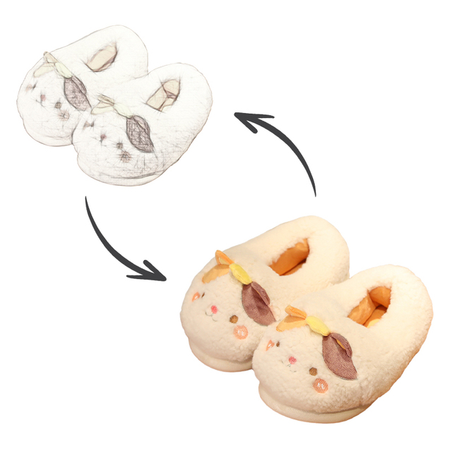 Hot Sale OEM Custom Fashion Fur Slippers Plush Manufacturers Shoes Slippers