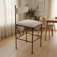 Fauteuil de loisirs Runxi moderne en tissu coloré capitonné avec pieds d'éléphant en plastique PE, rafraîchissant pour appartement, extérieur et salon