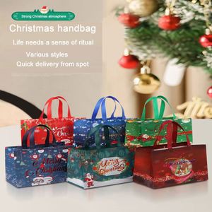 <b>Christmas</b> Environmental <b>Gift</b> <b>Bag</b> <b>Large</b> Capacity Portable Cartoon Tote <b>Bag</b> Hot Coated Non-woven <b>Bag</b> with Custom Logo - Product Image 3
