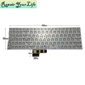 Teclado de portátil sin retroiluminación en inglés estadounidense para Gamebook K36 X36 N36 DK348H-B US 343480020 YX-5111, nuevo teclado negro para portátil - Product Image 2