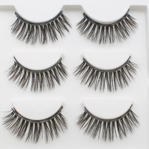 3 paires de Faux Cils magnétiques faits à la main en vison, <span class=keywords><strong>Eyeliner</strong></span> magnétique, ensemble de maquillage de beauté, Faux Cils courts, sans colle - Product Image 5