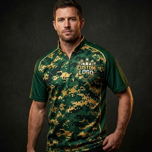 เสื้อทีมโบว์ลิ่งแบบซับลิเมชั่นสั่งทำพิเศษ เสื้อโบว์ลิ่งแขนสั้นแบบแห้งเร็ว ชุดยูนิฟอร์มสโมสร รับผลิตแบบ OEM ODM ชุดกีฬา - Product Image 1