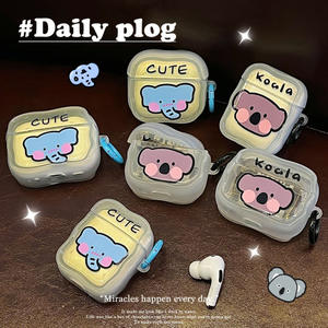 Housse souple de protection des écouteurs mignon à bords crème de dessin animé pour <span class=keywords><strong>AirPods</strong></span> 1/2AirPods 3 4 Pro et Pro 2 - Product Image 2