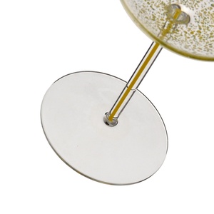 Verre à vin rouge en borosilicate soufflé à la main, 460 ml, avec tige colorée unique, vente en gros de l'usine chinoise Samyo - Product Image 3