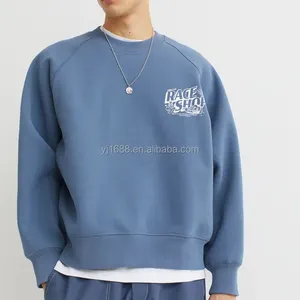 OEM custom 100% Cotton astro logo french terry pullover sweatshirt for men