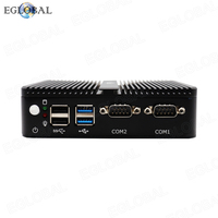 Mini PC EGLOBAL sin Ventilador para Uso Comercial, Intel N100, DDR4, MSATA, SSD M.2, Win10, 4 USB, Nuc, DP, WiFi, 2 RJ45, Gigabit LAN, Audio, Linux