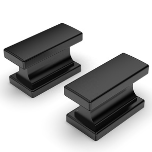 Pengiriman cepat kenop laci Aloi seng hitam gagang furnitur 2891K - Product Image 4