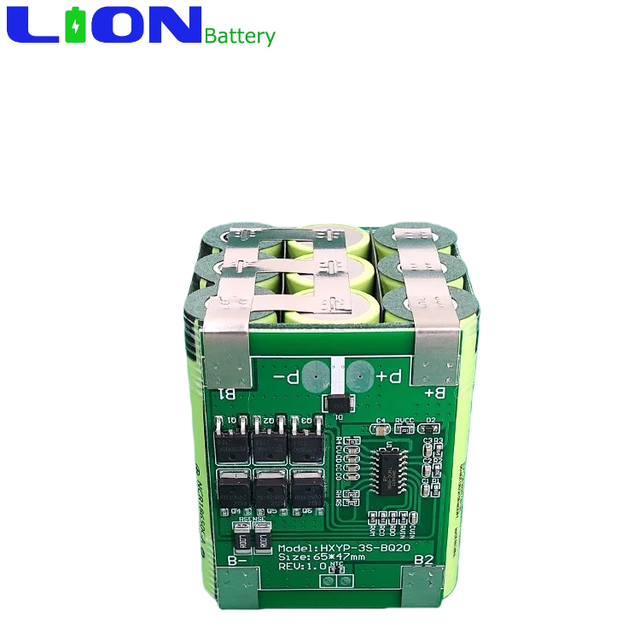 Rechargeable Li-ion Polymer 11.1V 9600mAh 18650 3s3p Battery Custom Packs Charging Equalization Intelligent BMS LN Battery ROHS