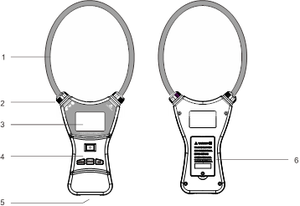 ZWS1050 Auto Digital AC Current Clamp <span class=keywords><strong>Tester</strong></span> Flexibel und praktisch zum Testen von Geräten - Product Image 2
