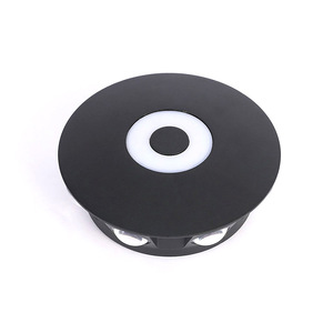 Applique murale LED extérieure ronde, étanche, moderne et minimaliste pour jardin, cour et villa - Product Image 5