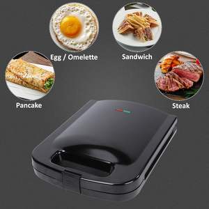 Mayorista: Plancha de gofres mini 3 en 1 antiadherente desmontable para 2 rebanadas, profesional para sándwiches y paninis - Product Image 2