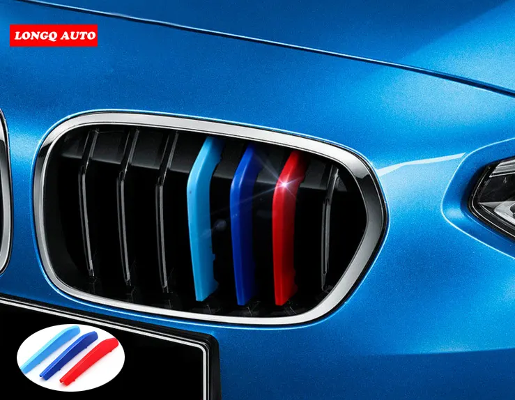 M sport ABS-tira de clip para parrilla de BMW, accesorio de ajuste para modelos de tres colores de parrilla E46, E90, E60, X1, E84, X3, E83, X5, E70, E89, Z4, F20, F30, F10, F25, F15, F01 y F07