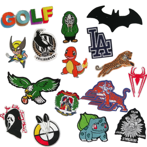 流行のカスタマイズ可能な衣料品アクセサリー花柄スパイダーマン刺繍パッチ縫い付け3Dスタイルおしゃれな服 - Product Image 1