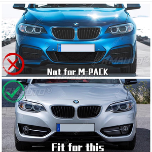 Protector de Parachoques Delantero para BMW Serie 2 F22 F23 220i 218i 228i 225d 220d 218d 2014-2021, Alerón Divisor, Kit de Carrocería, 3 Piezas - Product Image 6