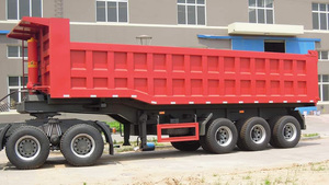 Venta Directa de Fábrica China: Semirremolque Volquete Trasero de Acero de 3 Ejes de Alta Calidad, Capacidad de 30 Toneladas - Product Image 2