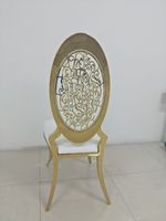 Silla de acero inoxidable al por mayor para salón de bodas, fabricante OEM