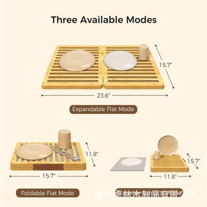 Cross-border dish drainer, household <b>kitchen</b> countertop square dish rack, foldable drawer dish organizer. - Product Image 4