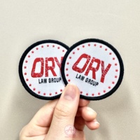 Appliques non tissées Patch tissé Logo de marque personnalisé fer sur application de bricolage pour vêtements de sport de football