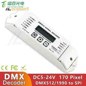 5V 12V 24V BC-820 DMX zu SPI Signal Decoder DMX512 1990 Controller Konverter für PD6803 8806 WS2811/2801/WS2812 LED Pixel Lights