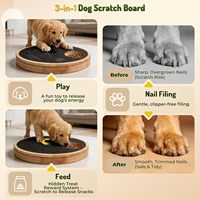 Tapis interactif d'entraînement pour chiens, grattoir à ongles réglable, planche de soin des ongles pour chiens avec papier abrasif remplaçable