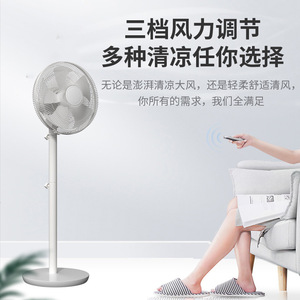 Ventilateur sur pied Camel 40 cm, moteur sans balais, oscillant, électrique, pour salon et usage domestique - Product Image 5