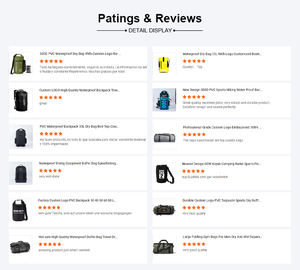 <span class=keywords><strong>Mochila</strong></span> Impermeable de PVC con Bolsillo Superior Enrollable, Bolsa Seca Doble, Bolsa de Almacenamiento Aislada Resistente para Navegación, Senderismo y Camping - Product Image 6