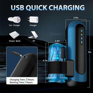 Masturbateur masculin, vibrateur, stimulateur, masturbateur masculin, jouets sexuels pour adultes imperméables, vibrateur automatique pour hommes, gobelet de masturbation - Product Image 2