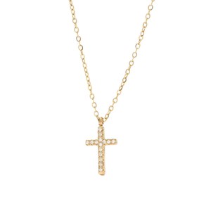 Nuova Collana con Ciondolo a Croce in Zircone, Impermeabile, in Acciaio Inossidabile, <span class=keywords><strong>per</strong></span> Donne - Product Image 5