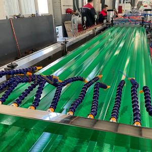 Volautomatische Plastic Hoogwaardige Kunststof Pvc Golfplaten Dakplaat <span class=keywords><strong>Machine</strong></span>/Fabriek Om Geglazuurde Dakpannen Te Maken - Product Image 1