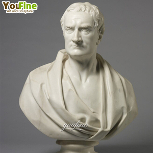 Statue de <span class=keywords><strong>buste</strong></span> de Newton en <span class=keywords><strong>marbre</strong></span> de pierre artisanale de haute qualité grandeur nature à vendre - Product Image 4